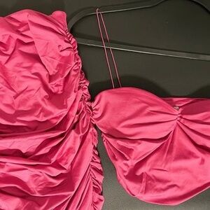 Fuschia Crop Cami + Skirt Set - Oh Polly - US4 / S